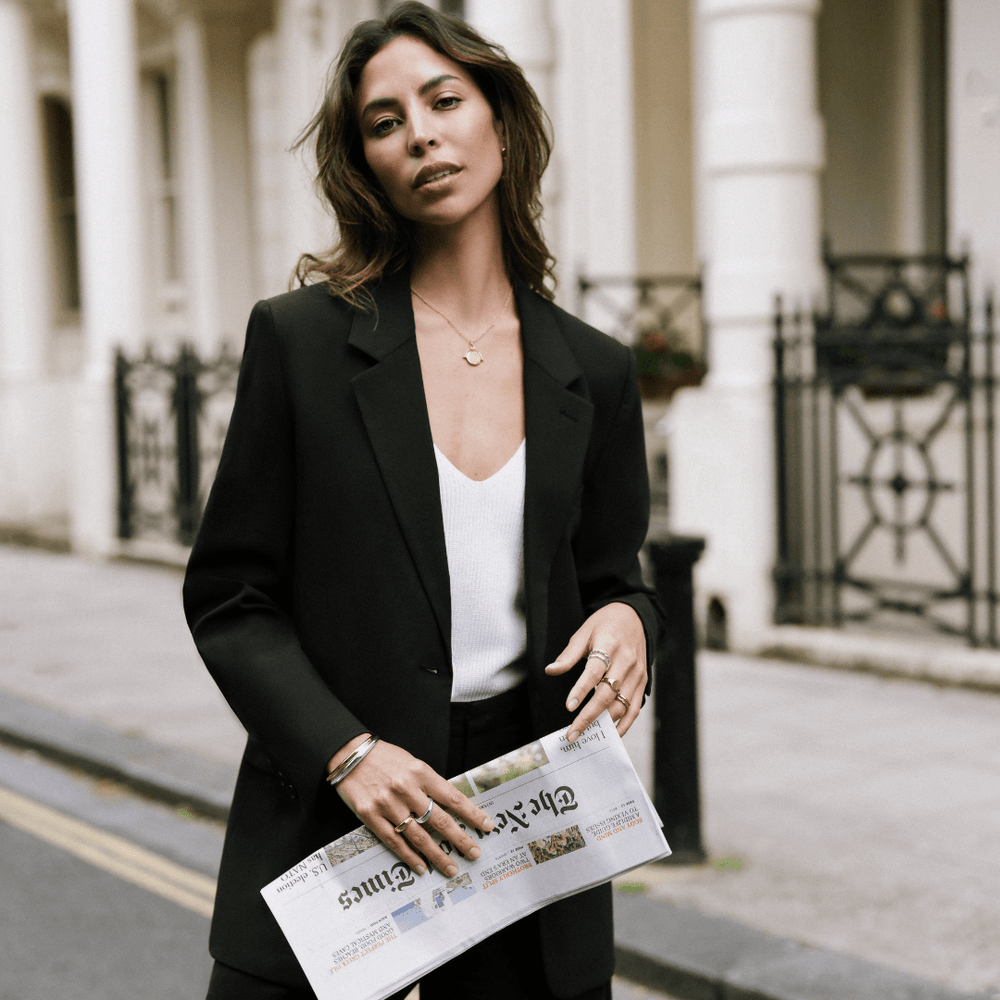 Short Necklaces LUXE Faceted Disc Spinner Necklace - Gold Orelia Jewellery