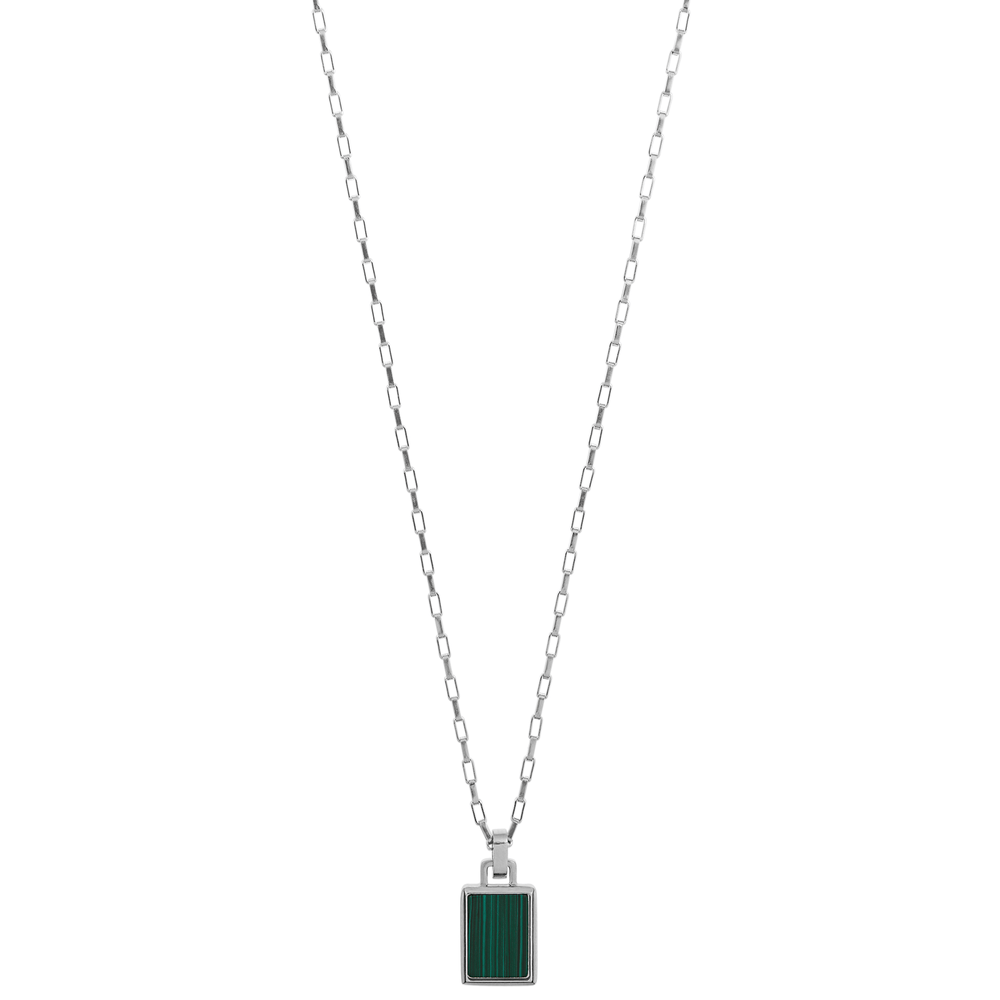 Short Necklaces Malachite Tag Necklace Orelia Jewellery