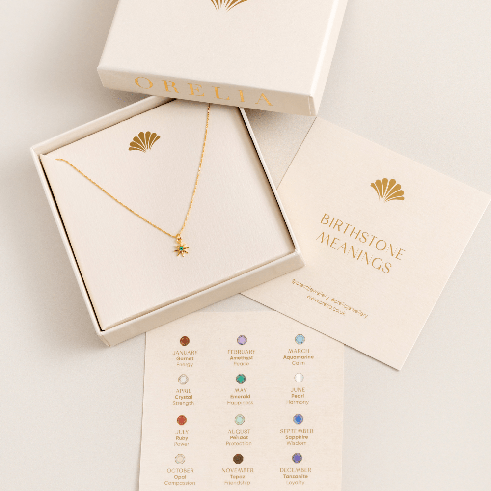 Short Necklaces May Birthstone Emerald Necklace Orelia Jewellery