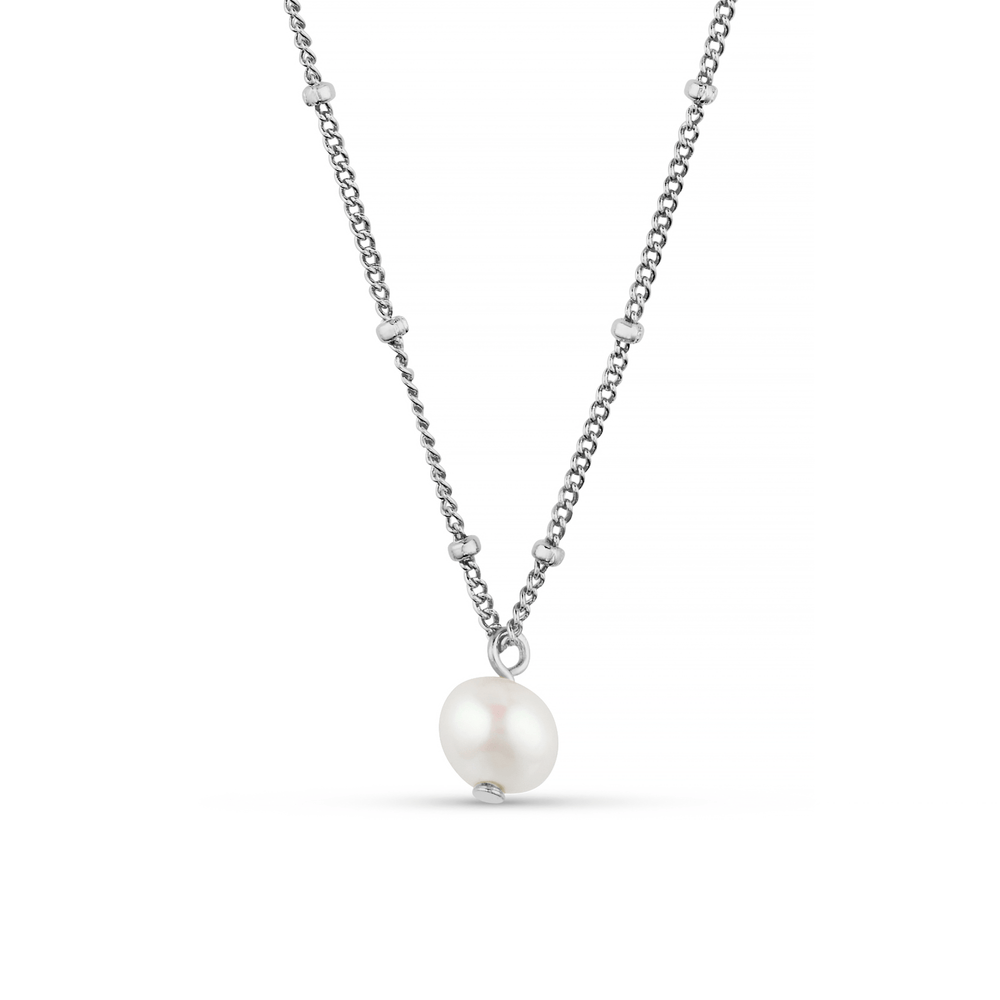 Short Necklaces Pearl Satellite Necklace - Silver Orelia Jewellery