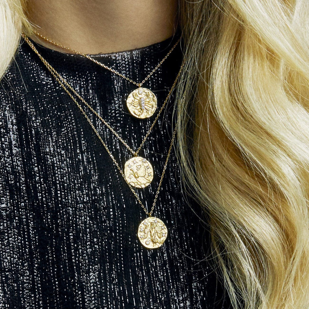 Short Necklaces Virgo Zodiac Necklace Orelia Jewellery