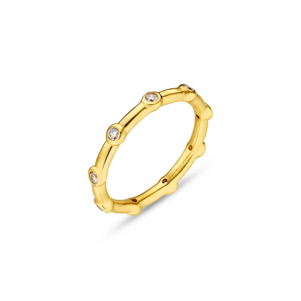 Single Band Ring M/L Crystal Stationed Ring Orelia Jewellery