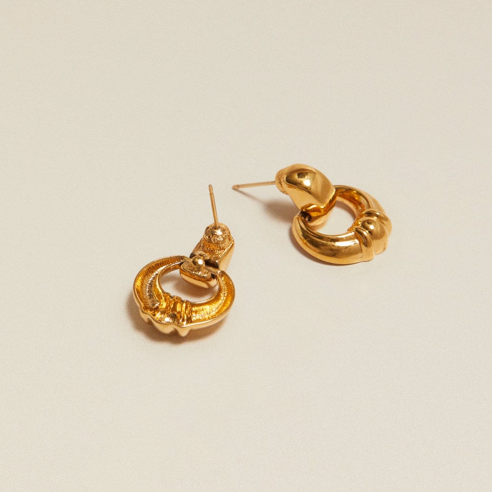 Small Hoop Default Vintage Doorknocker Earrings Orelia Jewellery