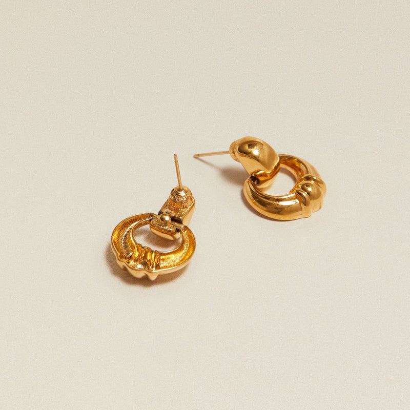 Small Hoop Default Vintage Doorknocker Earrings Orelia Jewellery