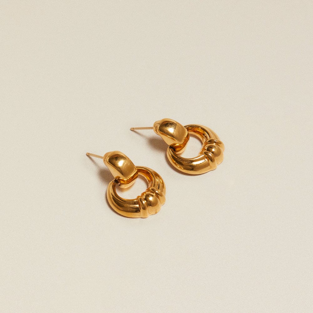 Small Hoop Default Vintage Doorknocker Earrings Orelia Jewellery