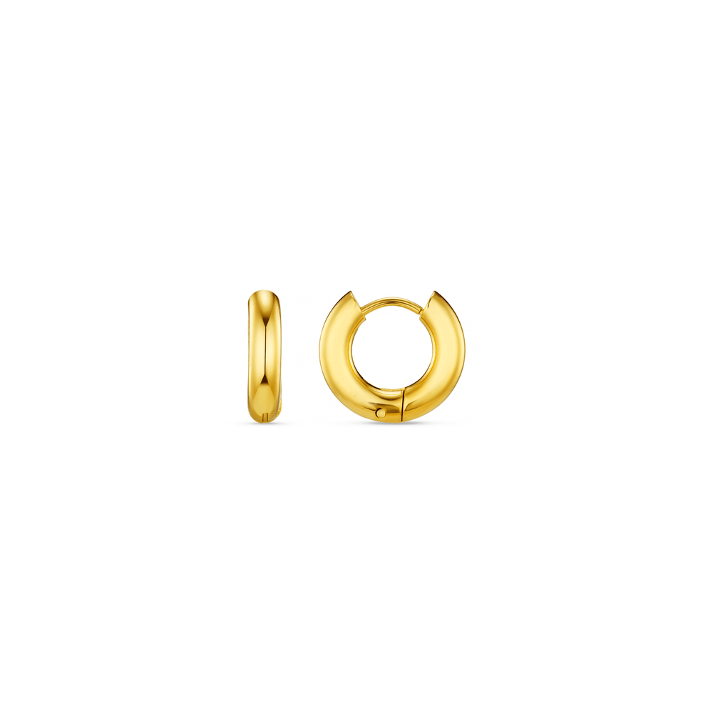 Small Hoop LUXE Chubby Huggie Hoop Earrings Orelia Jewellery