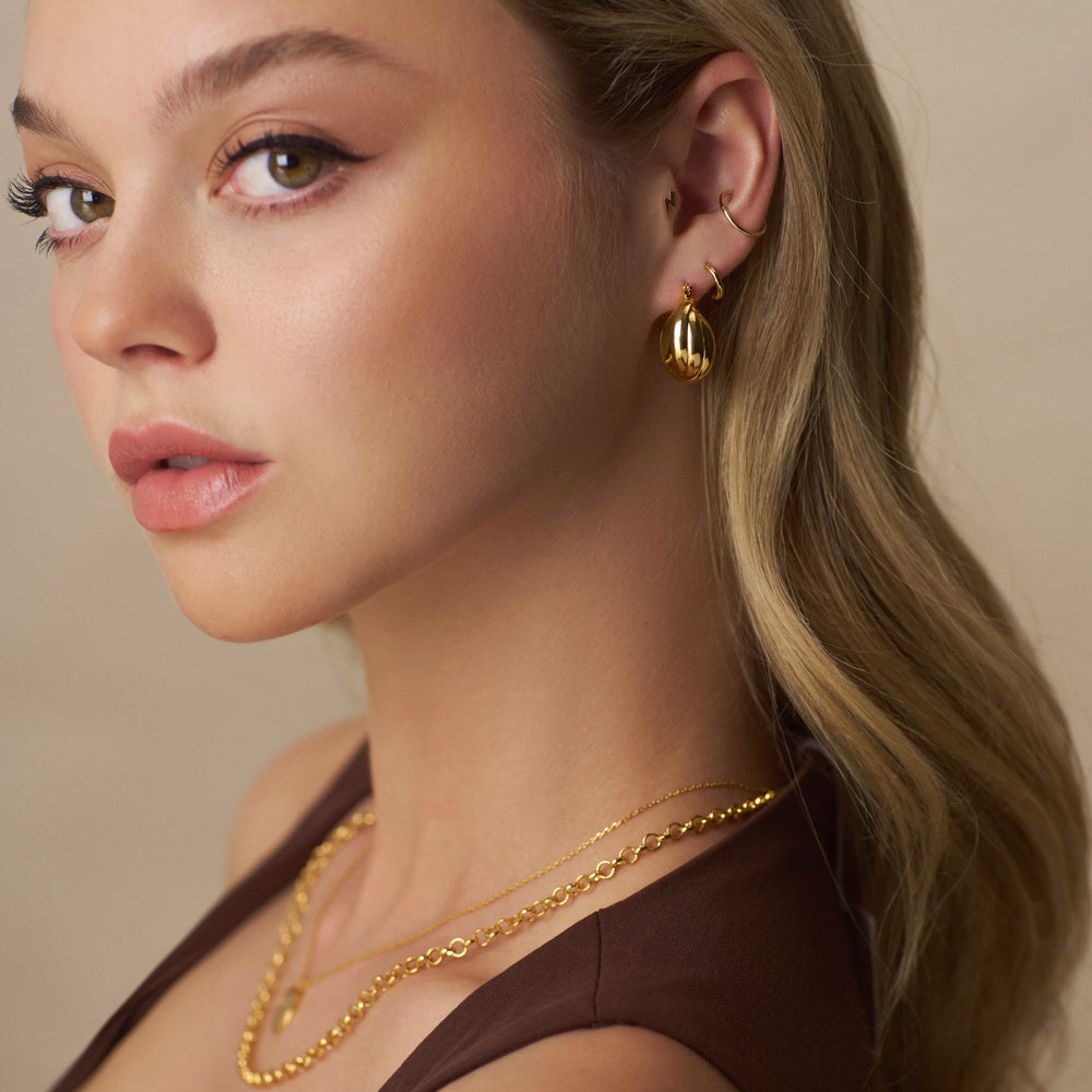 Small Hoop Small Interlocking Hoop Earrings Orelia Jewellery