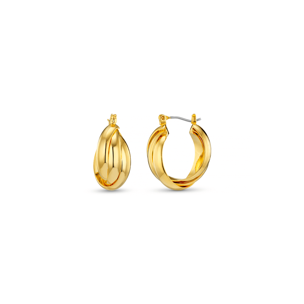 Small Hoop Small Interlocking Hoop Earrings Orelia Jewellery