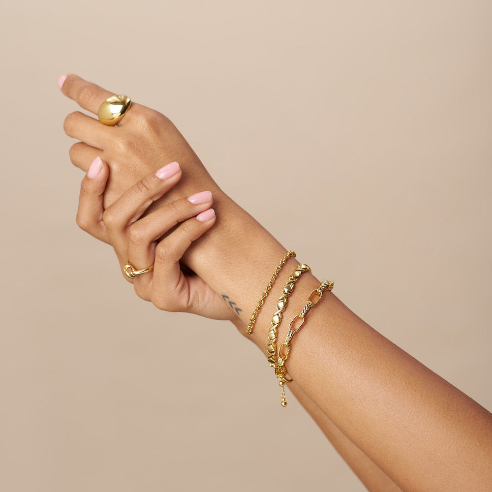 Solid Cross Metal Tennis Bracelet Orelia Jewellery