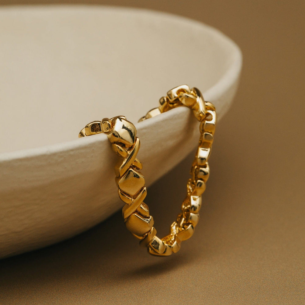 Solid Cross Metal Tennis Bracelet Orelia Jewellery