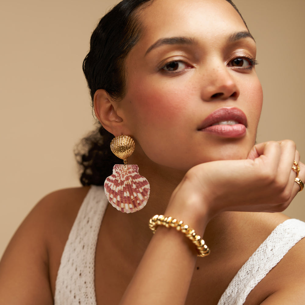 Statement Earring Default Statement Calico Shell Earrings Orelia Jewellery