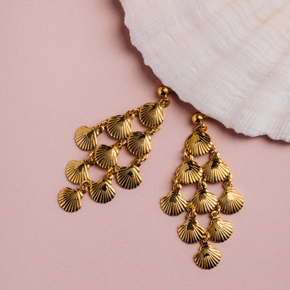 Statement Earring Default Statement Shell Chandelier Earrings Orelia Jewellery