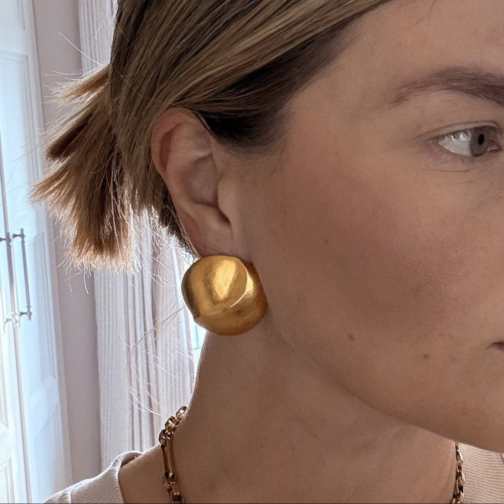 Statement Earring Default Vintage Statement Round Clip-On Earrings Orelia Jewellery