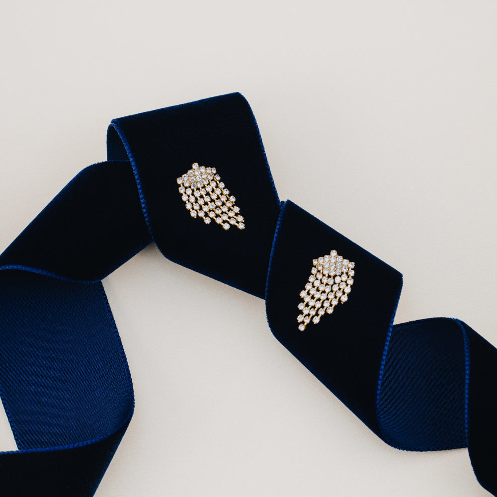 Statement Earring ONE Mini Waterfall Cupchain Earrings Orelia Jewellery