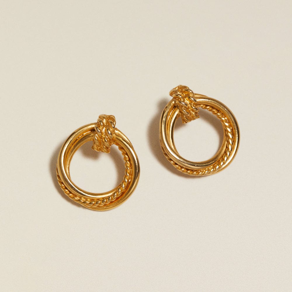 Statement Earring ONE Vintage Circular Looped Earrings Orelia Jewellery