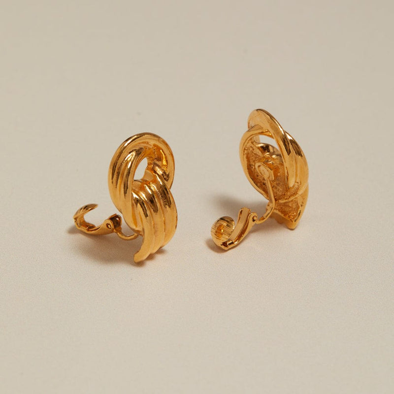 Statement Earring ONE Vintage Interlocking Circular Earrings Orelia Jewellery