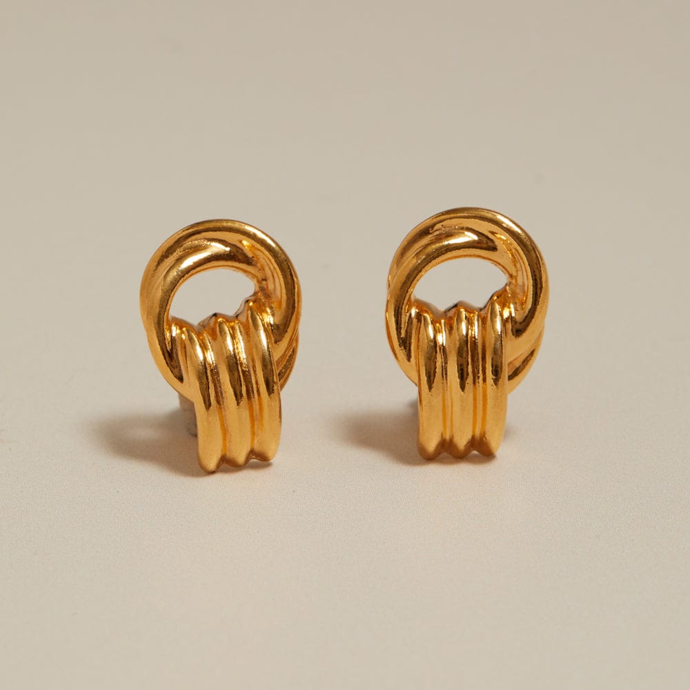 Statement Earring ONE Vintage Interlocking Circular Earrings Orelia Jewellery