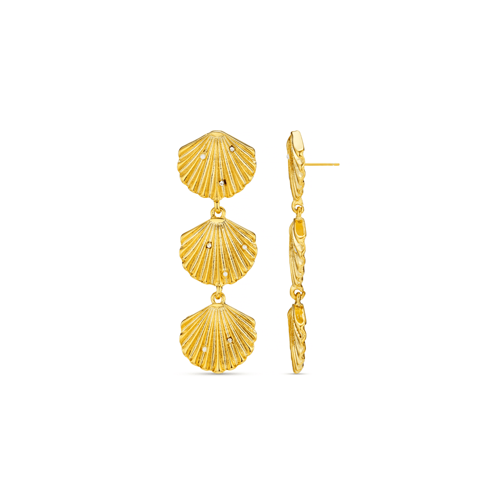 Statement Earring Statement Embellished Shell Drop Earrings Orelia Jewellery