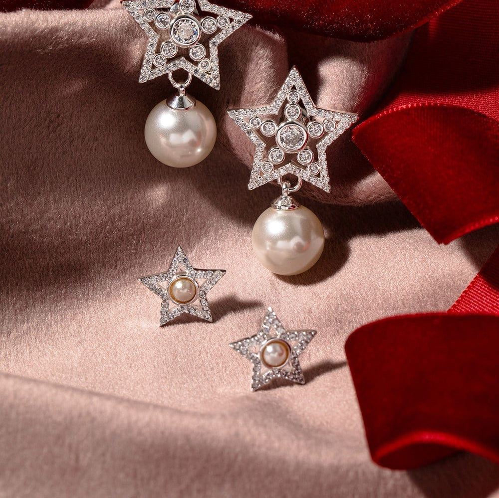 Statement Earrings Crystal Star Stud Earrings Orelia Jewellery