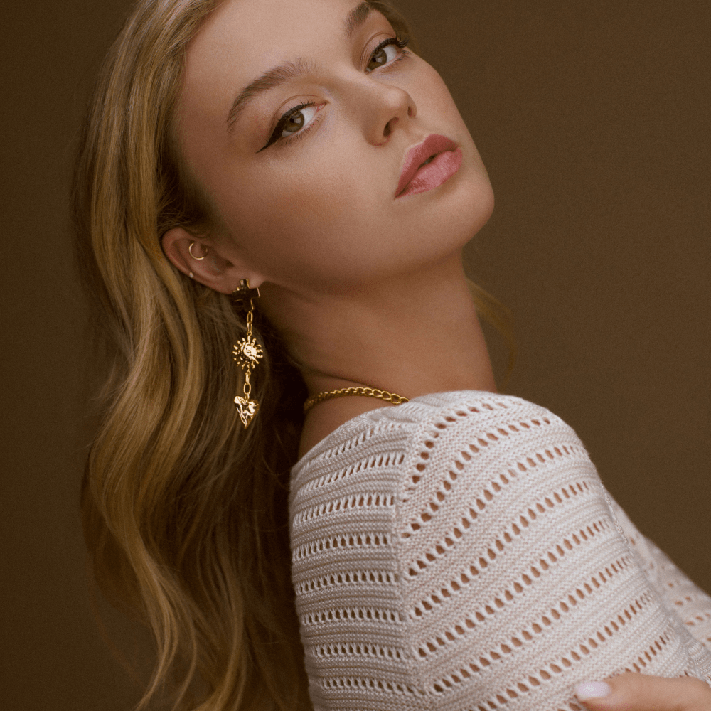 Statement Earrings Molten Statement Charm Drop Earrings Orelia Jewellery