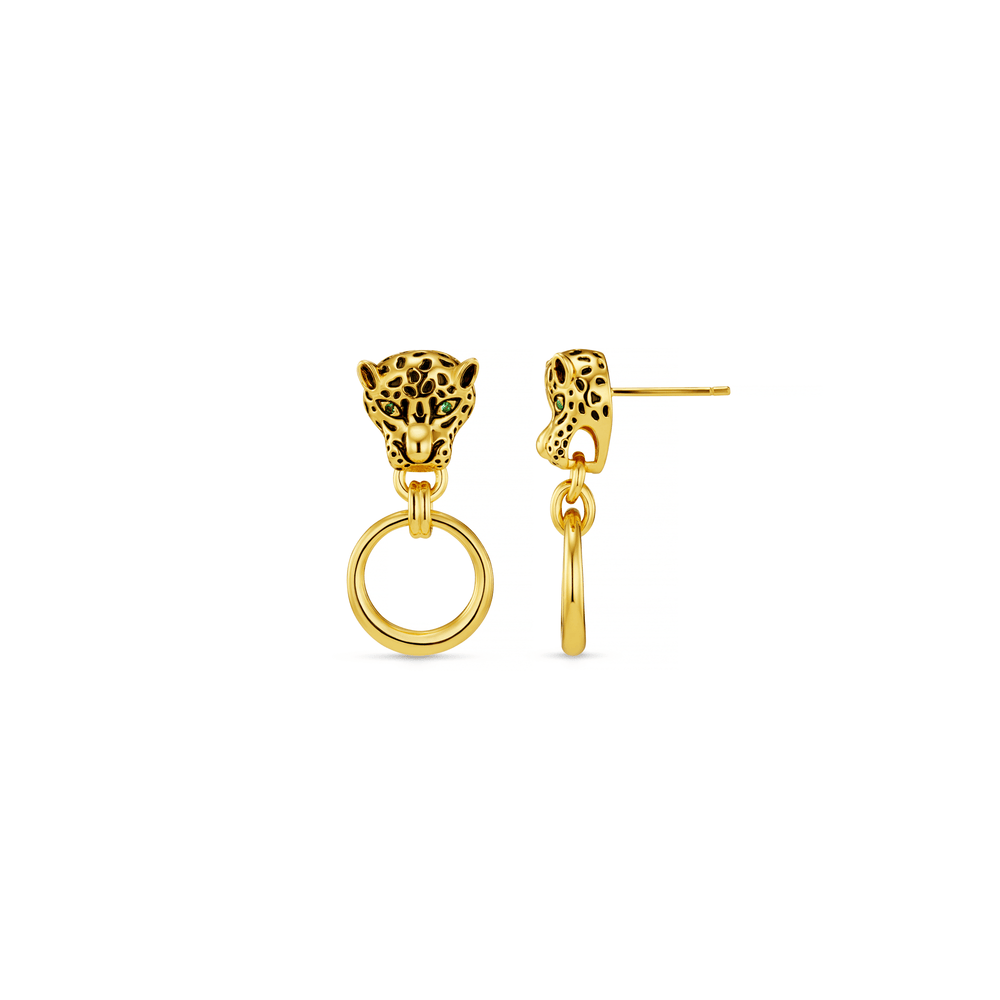 Statement Earrings Panther Doorknocker Earrings Orelia Jewellery