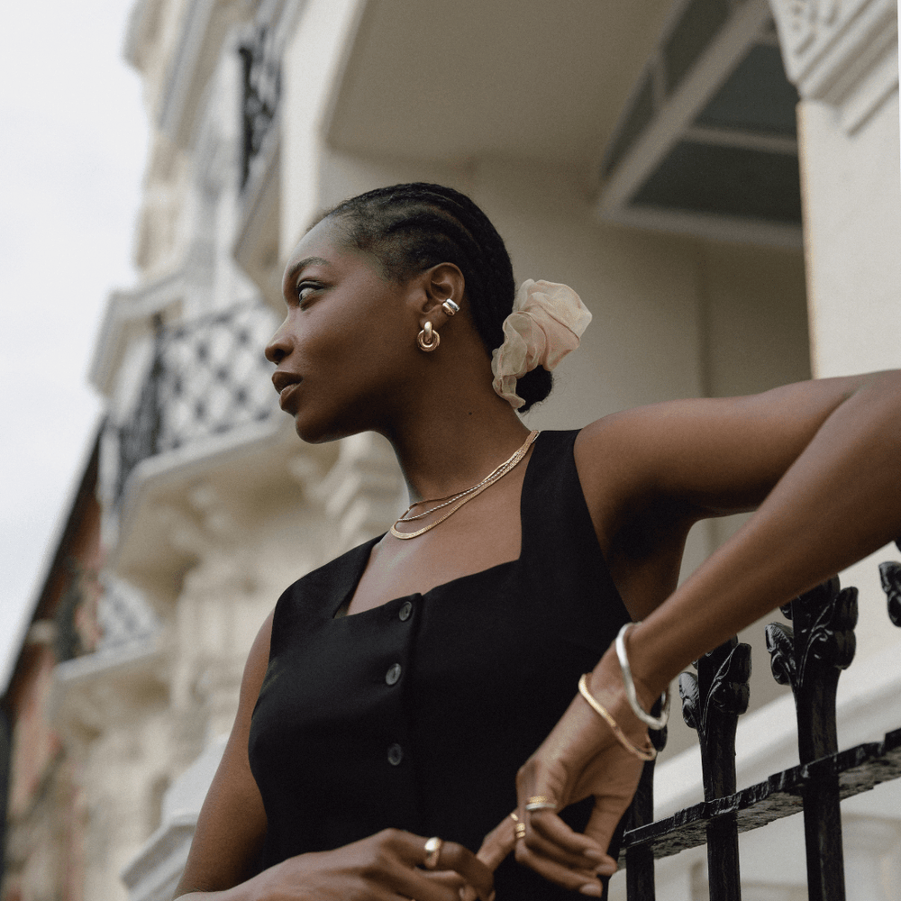 Statement Earrings Polished Door Knocker Earrings Orelia Jewellery