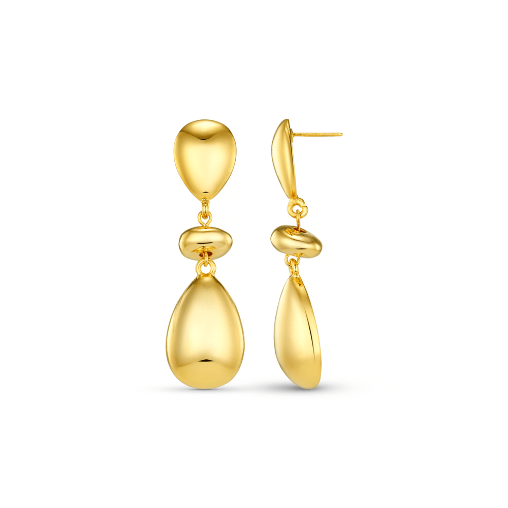 Statement Earrings Polished Statement Mix Drop Earrings Orelia Jewellery