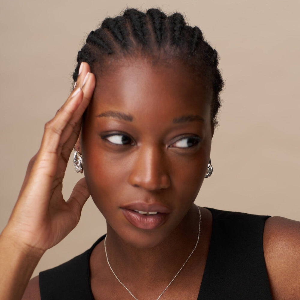 Statement Earrings Statement Interlocking Earrings - Silver Orelia Jewellery