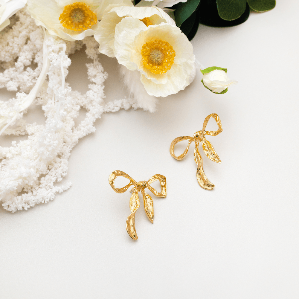 Statement Earrings Statement Ribbon Bow Earrings Orelia Jewellery