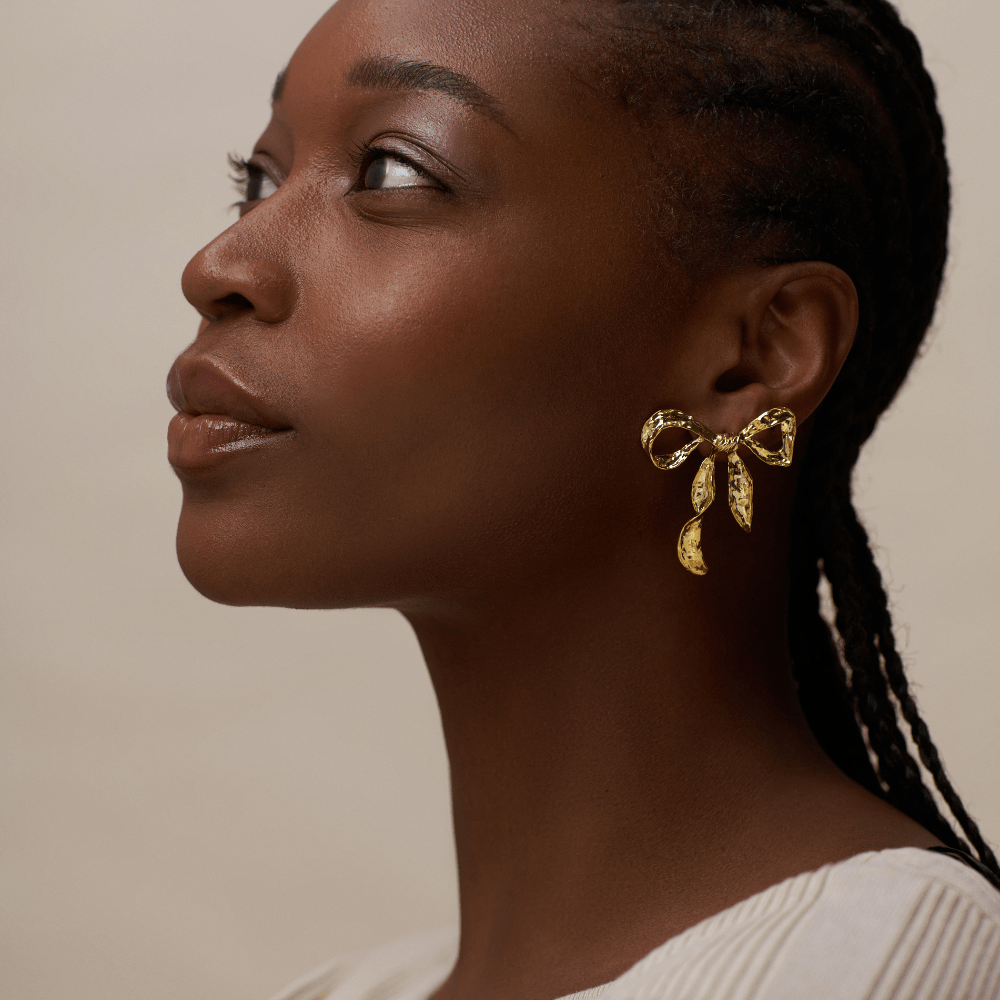 Statement Earrings Statement Ribbon Bow Earrings Orelia Jewellery