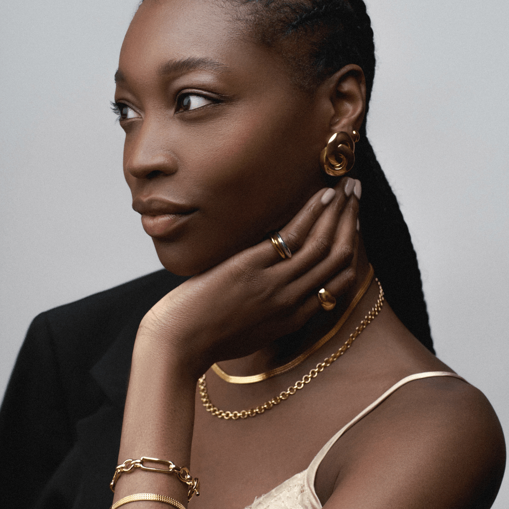 Statement Earrings Statement Stud Interlocking Earrings Orelia Jewellery