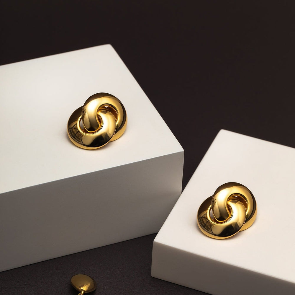 Statement Earrings Statement Stud Interlocking Earrings Orelia Jewellery