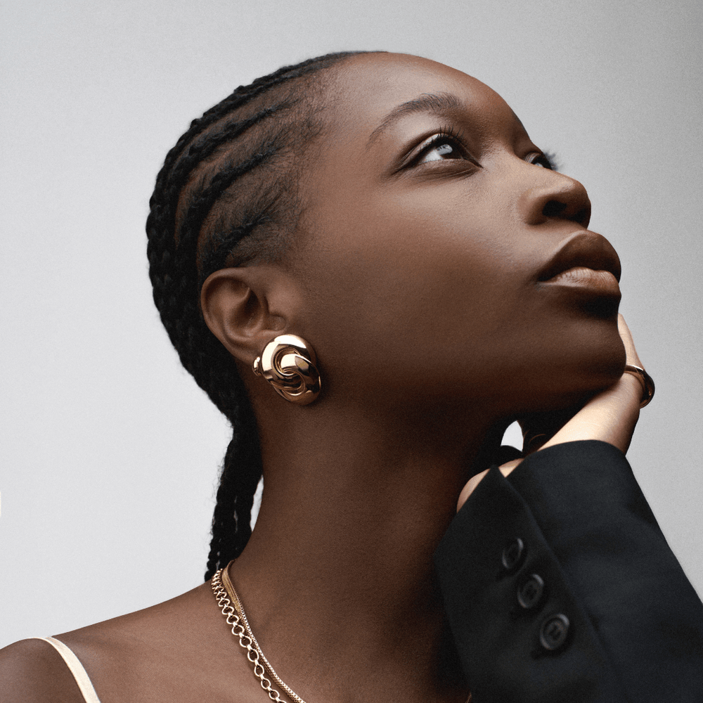 Statement Earrings Statement Stud Interlocking Earrings Orelia Jewellery