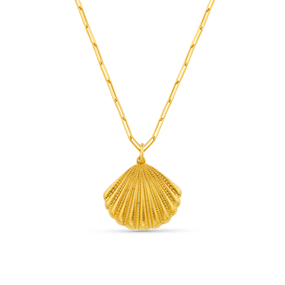 Statement Necklace Default Statement Textured Shell Necklace Orelia Jewellery