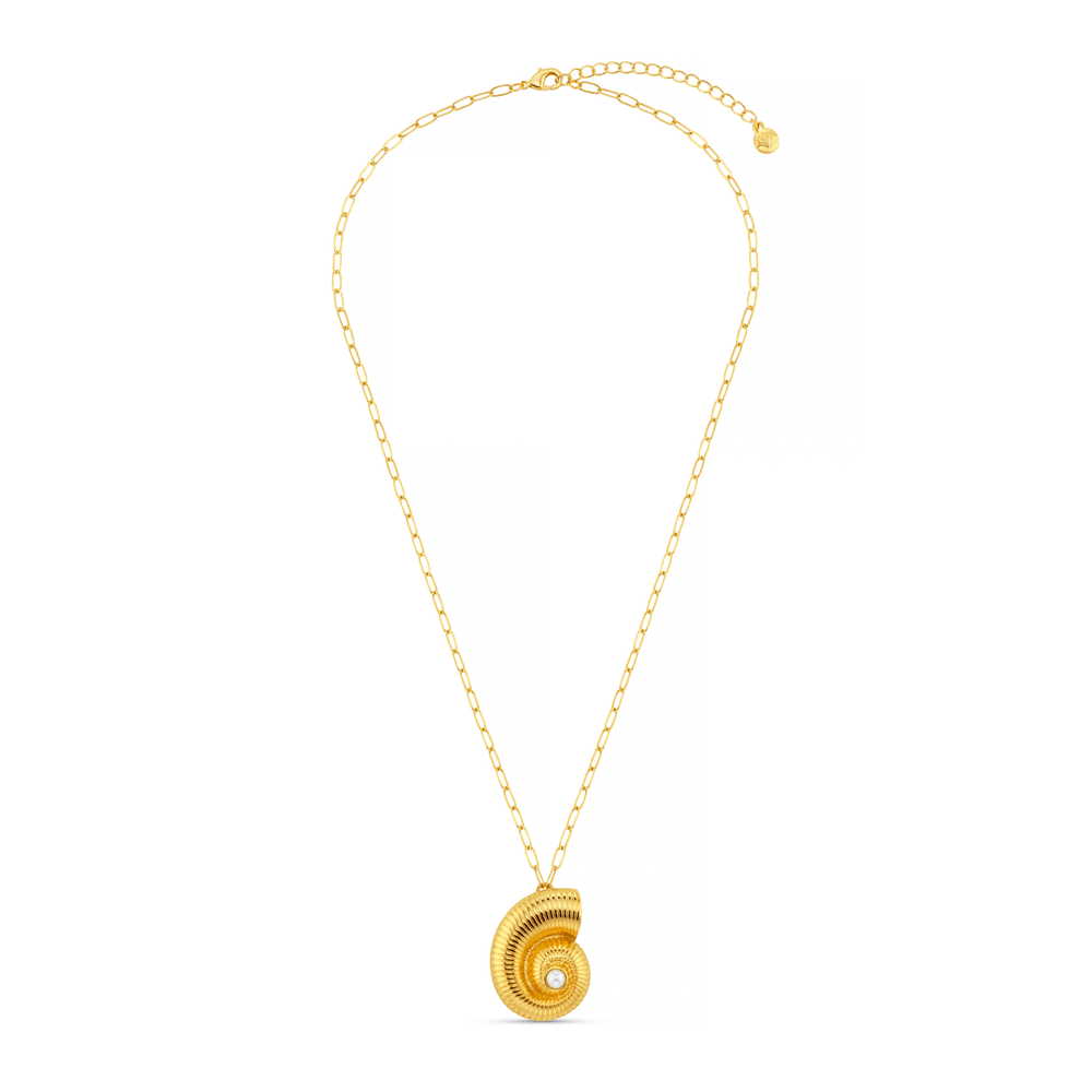 Statement Necklace Textured Ammonite Statement Necklace Orelia Jewellery