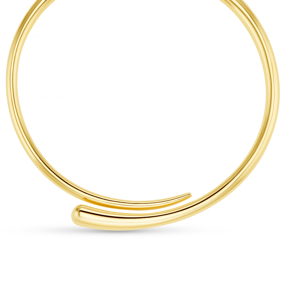 Statement Neckwear Metal Hinged Tapered Torque Orelia Jewellery