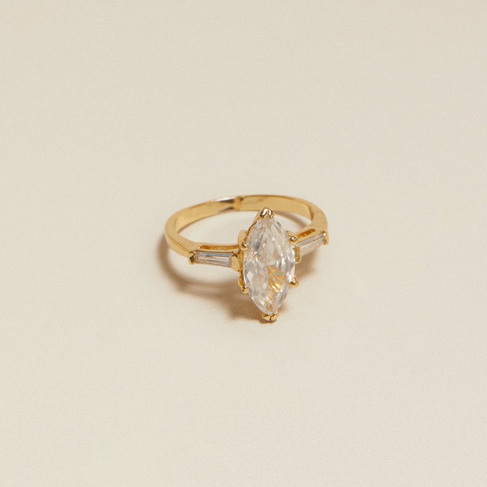 Statement Ring Default Vintage Statement Marquise Crystal Ring Orelia Jewellery