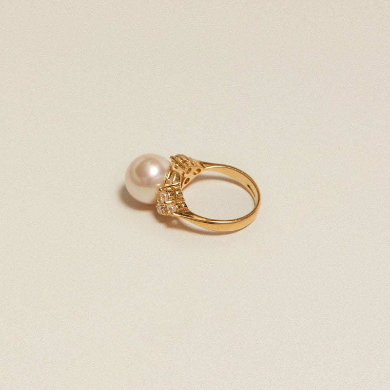 Statement Ring Default Vintage Statement Pearl Cocktail Ring Orelia Jewellery