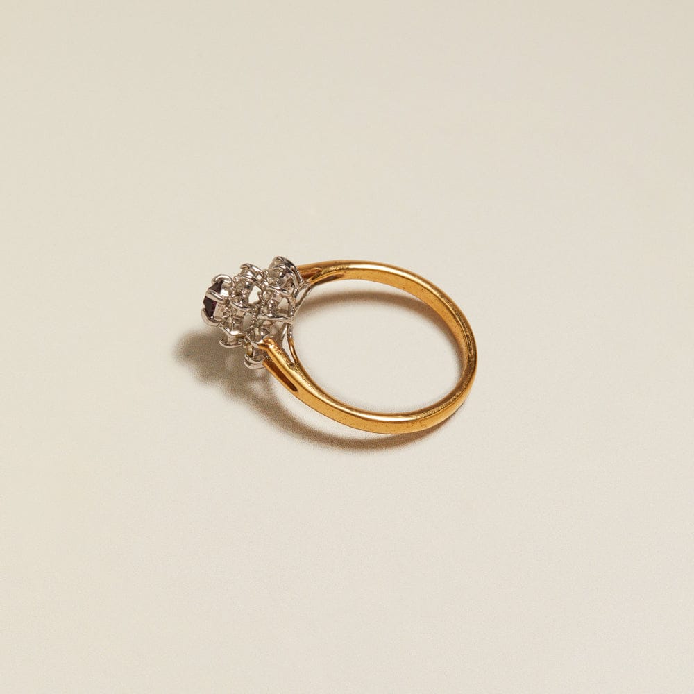 Statement Ring ONE Vintage Stacked Crystal Ring Orelia Jewellery