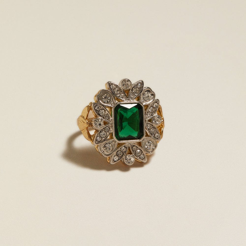 Statement Ring ONE Vintage Statement Exaggerated Crystal Ring Orelia Jewellery