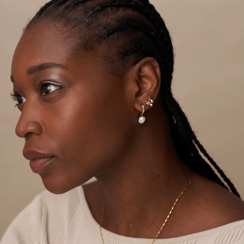 Stud Earrings Floral Clover Stud Earrings Orelia Jewellery