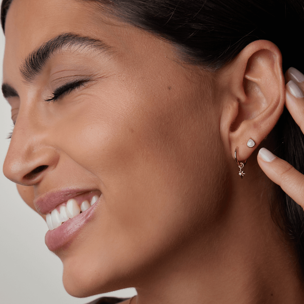 Stud Earrings LUXE Moonstone Semi-Precious Stud Earrings Orelia Jewellery