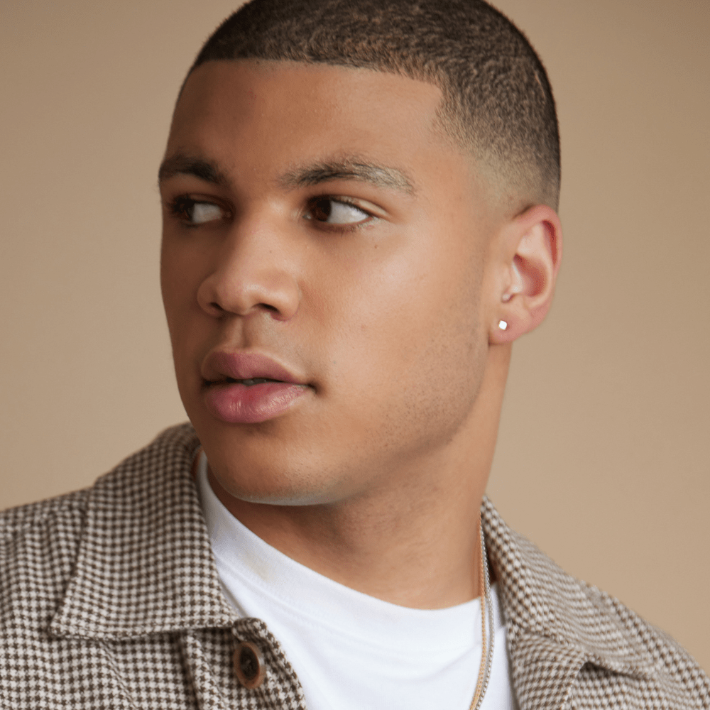 Stud Earrings Metal Square Stud Earrings - Gold Orelia Jewellery