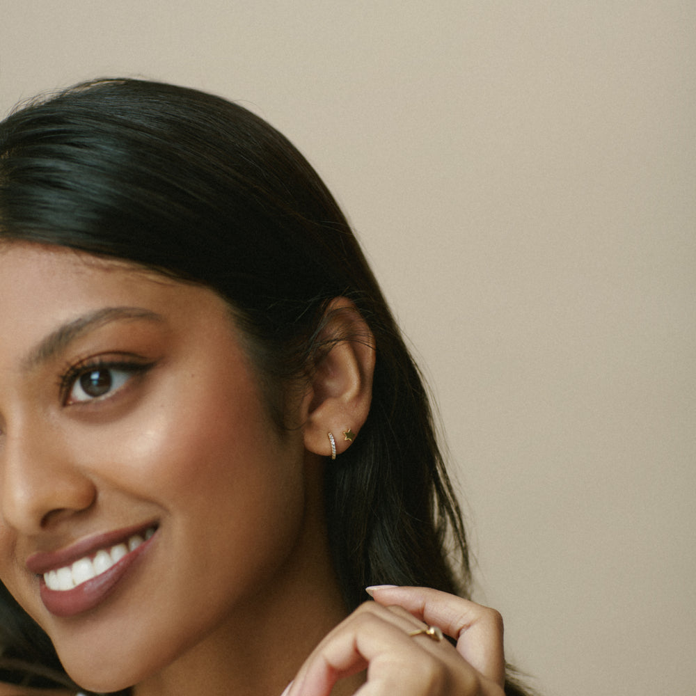 Stud Earrings ONE LUXE Star Stud Earrings Orelia Jewellery