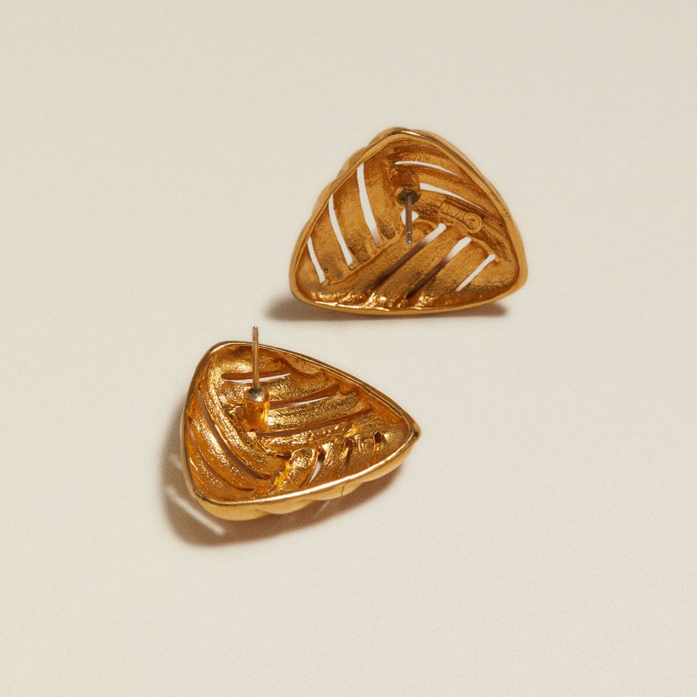 Stud Earrings ONE Vintage Interlinked Triangle Stud Earrings Orelia Jewellery