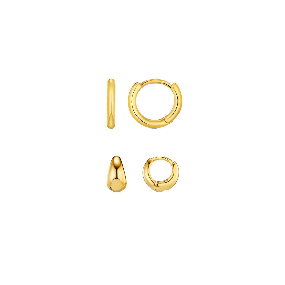 Style Sets Micro Hoop Earring Ear Stacking Set Orelia Jewellery