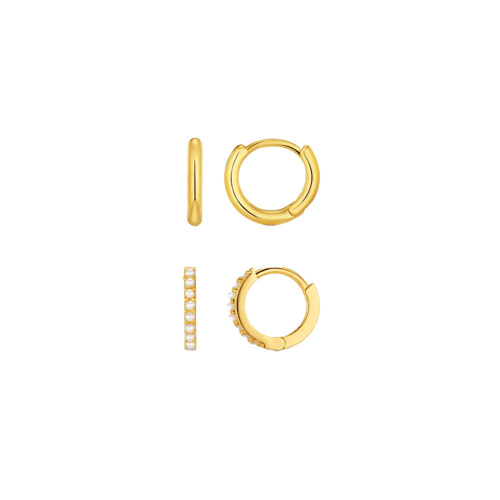 Style Sets Mini Micro Hoop Earring Ear Stacking Set Orelia Jewellery