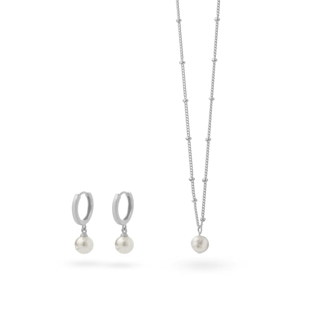 Style Sets ONE The Classic Pearl Set Silver Orelia Jewellery
