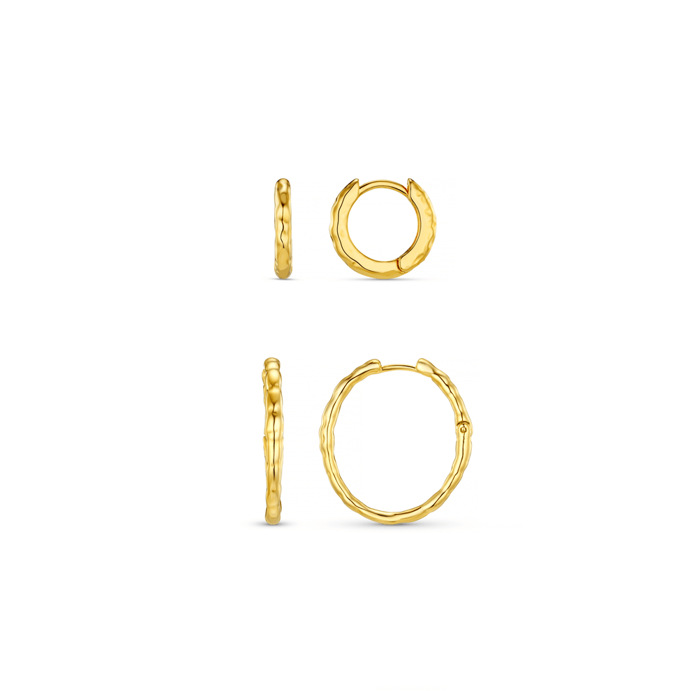 Style Sets The Molten Hoop Earring Style Set Orelia Jewellery
