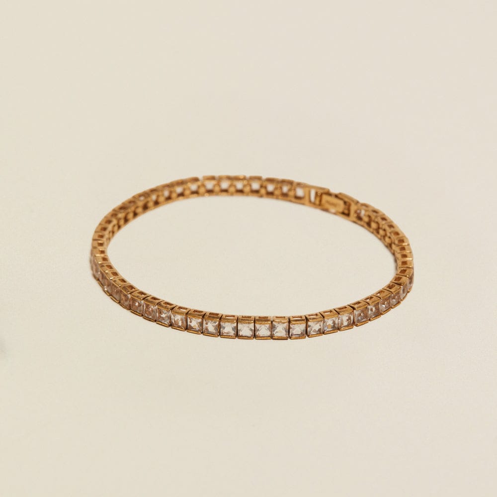 Tennis Bracelet Default Vintage Square Crystal Tennis Bracelet Orelia Jewellery
